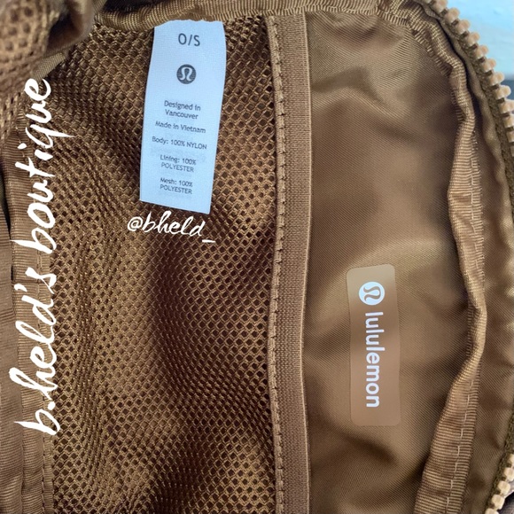 lululemon Everywhere Belt Bag *Extended Strap in Burnt Caramel Brown OS New NWT - Picture 14 of 15